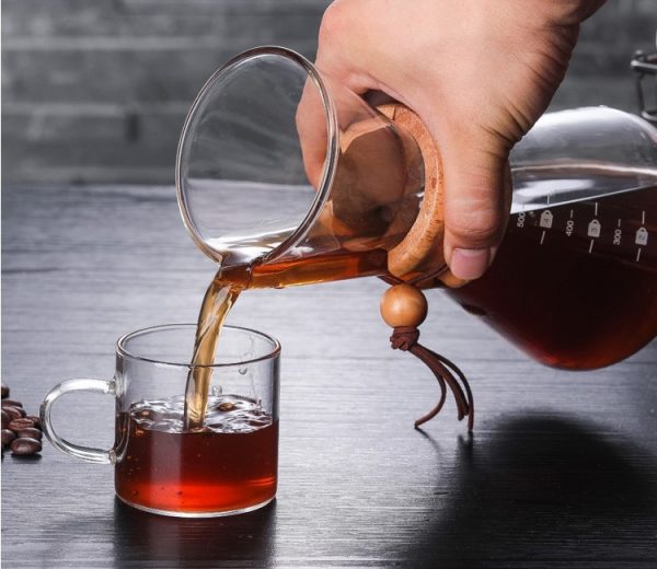 CHEMEX GLASS WOOD HANDLE OTC 600 ML SE110