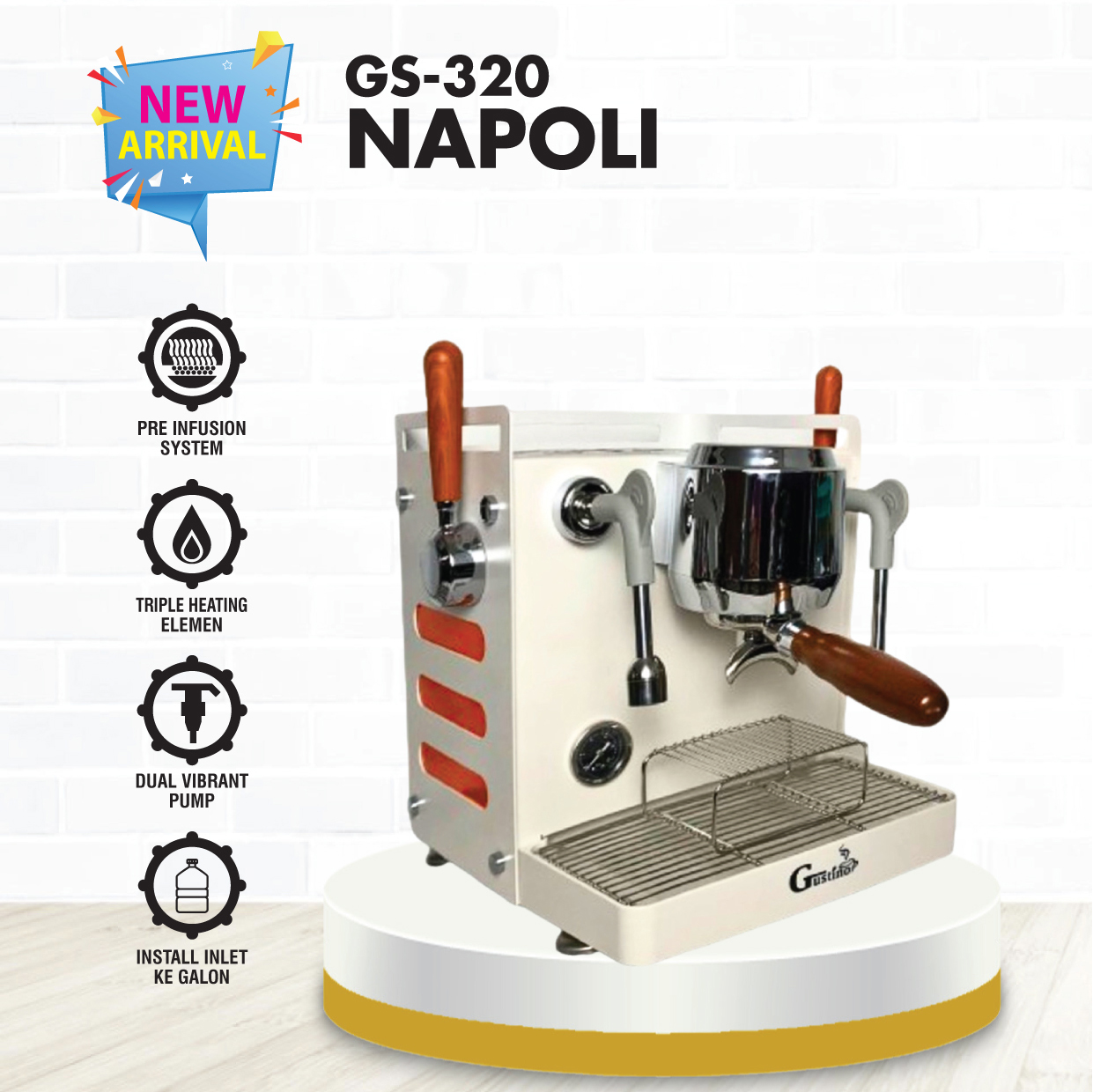 PAKET GUSTINO - NAPOLI GS 320 + ONEFINE N964KF (PAKET MINI CAFE) - Image 2